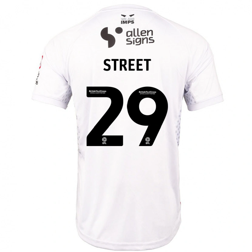 Danxen Barn Robert Street #29 Röd Vit Bortatröja Matchtröjor 2024/25 Tröjor T-Tröja