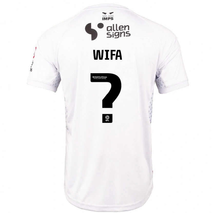 Danxen Barn Dakara Wifa #0 Röd Vit Bortatröja Matchtröjor 2024/25 Tröjor T-Tröja