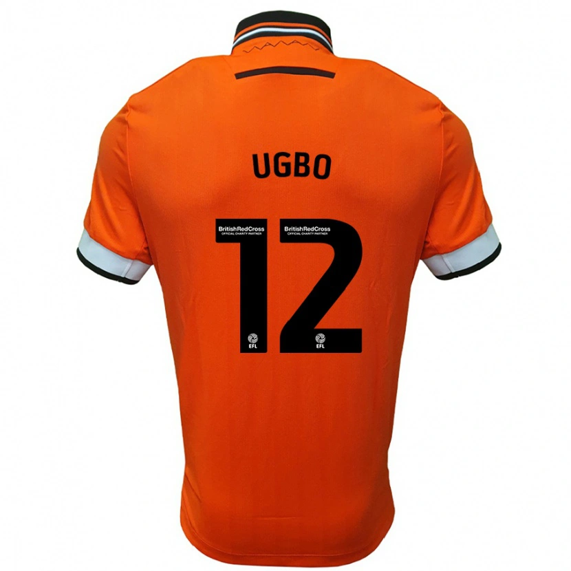 Danxen Barn Iké Ugbo #12 Orange Vit Bortatröja Matchtröjor 2024/25 Tröjor T-Tröja