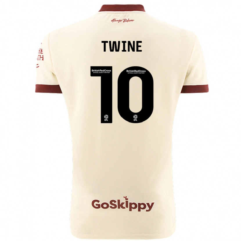 Danxen Barn Scott Twine #10 Gräddvit Bortatröja Matchtröjor 2024/25 Tröjor T-Tröja
