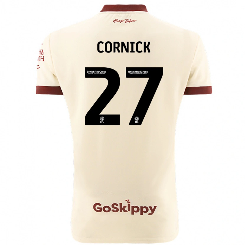 Danxen Barn Harry Cornick #27 Gräddvit Bortatröja Matchtröjor 2024/25 Tröjor T-Tröja