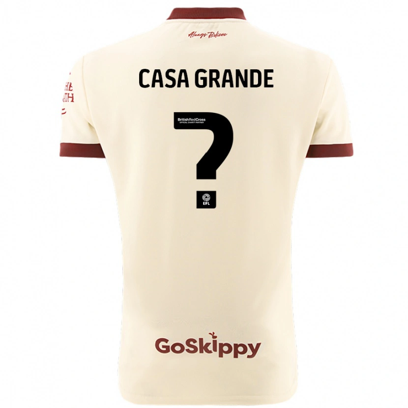 Danxen Barn Josey Casa-Grande #0 Gräddvit Bortatröja Matchtröjor 2024/25 Tröjor T-Tröja
