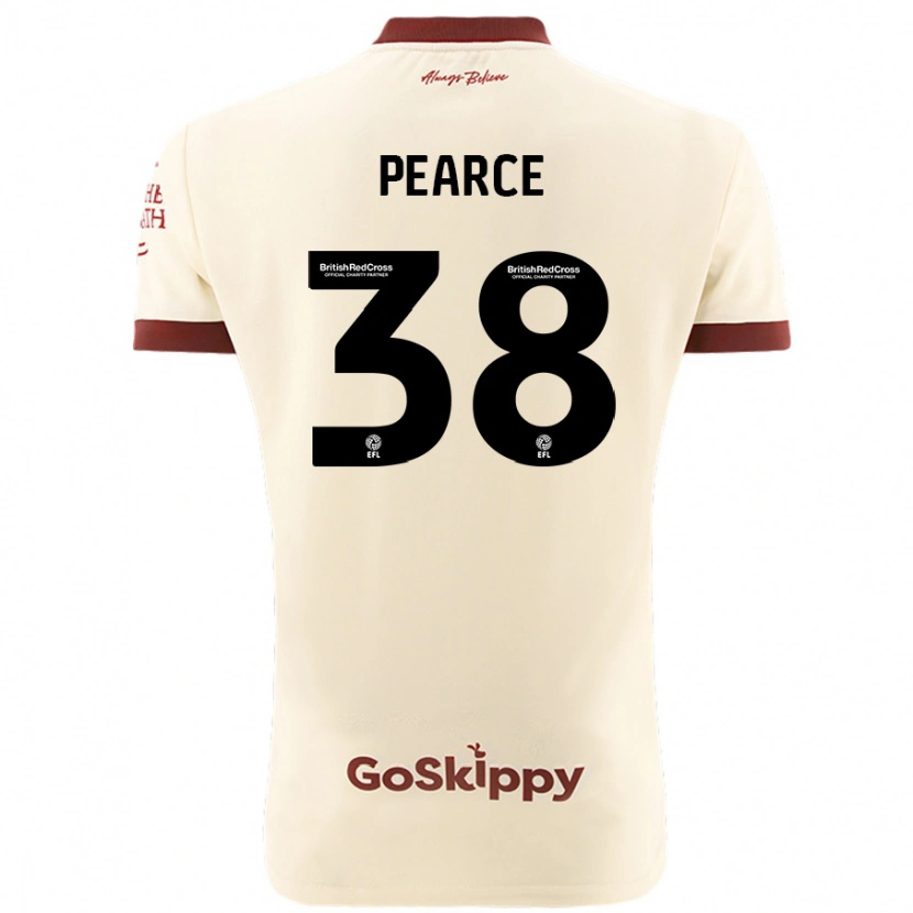 Danxen Barn Manon Pearce #38 Gräddvit Bortatröja Matchtröjor 2024/25 Tröjor T-Tröja