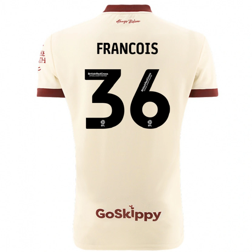 Danxen Barn Marlee Francois #36 Gräddvit Bortatröja Matchtröjor 2024/25 Tröjor T-Tröja