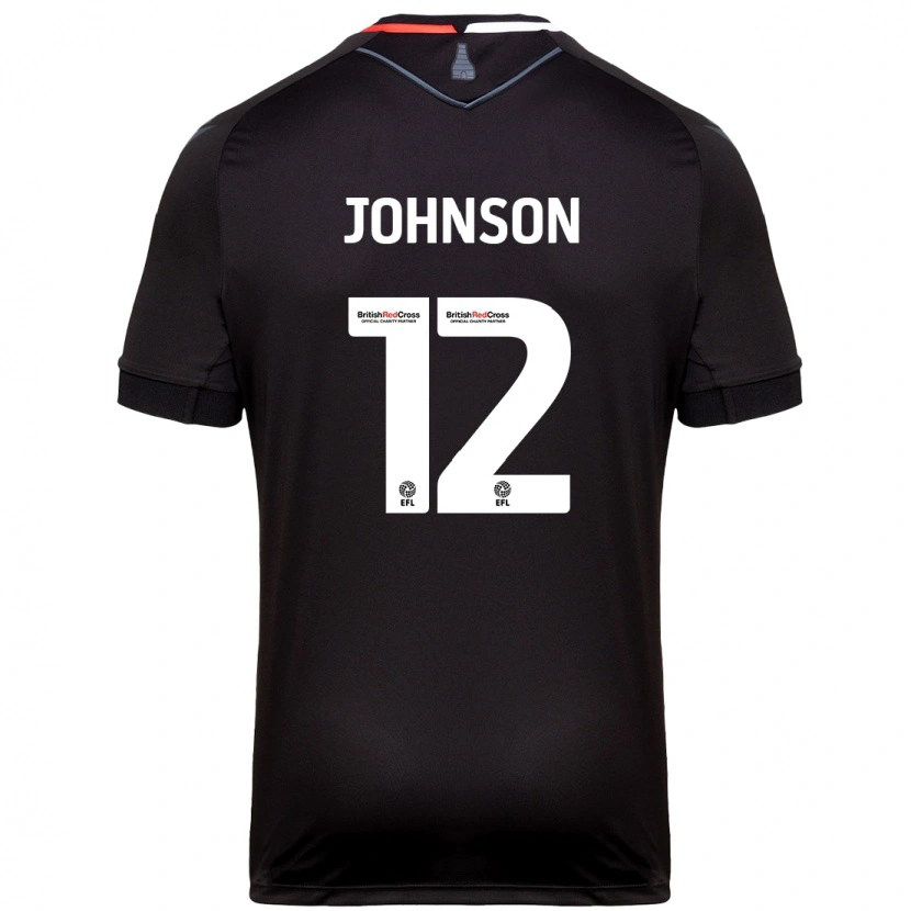 Danxen Barn Daniel Johnson #12 Svart Bortatröja Matchtröjor 2024/25 Tröjor T-Tröja