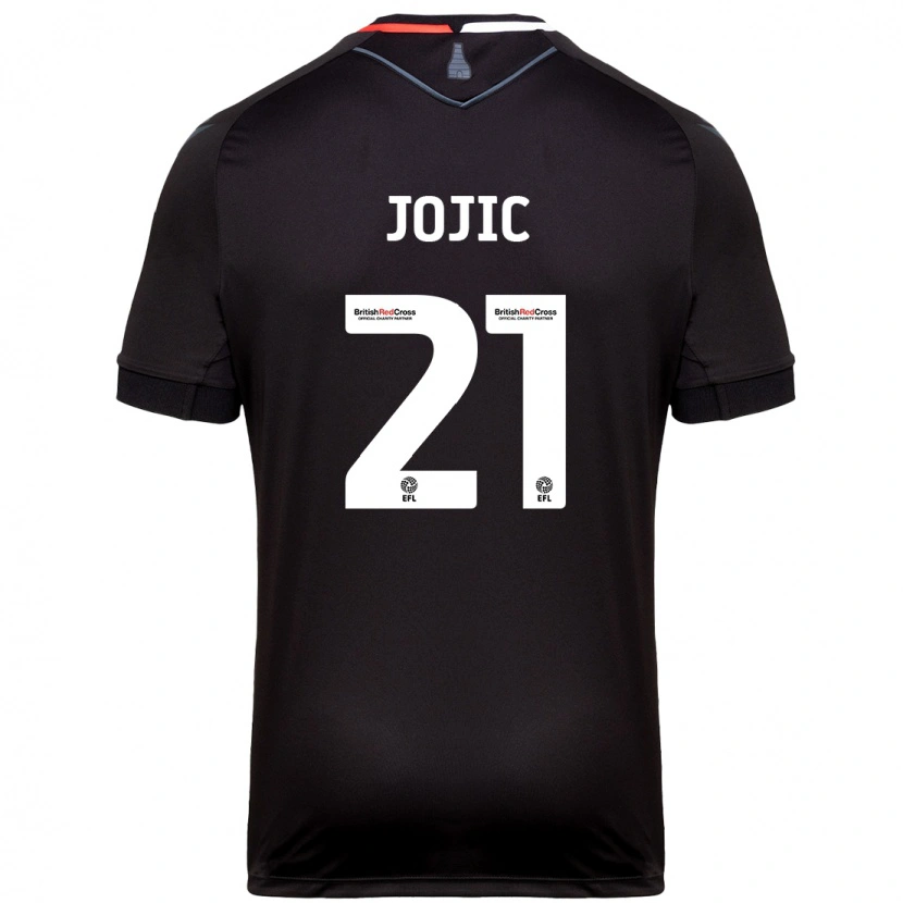 Danxen Barn Nikola Jojic #21 Svart Bortatröja Matchtröjor 2024/25 Tröjor T-Tröja