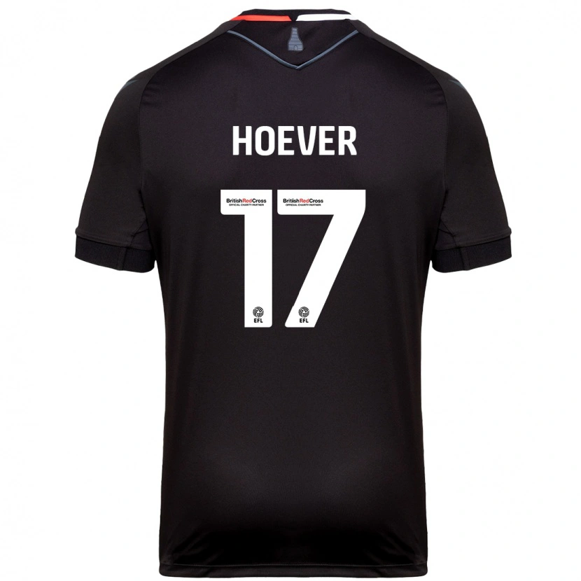 Danxen Barn Ki-Jana Hoever #17 Svart Bortatröja Matchtröjor 2024/25 Tröjor T-Tröja