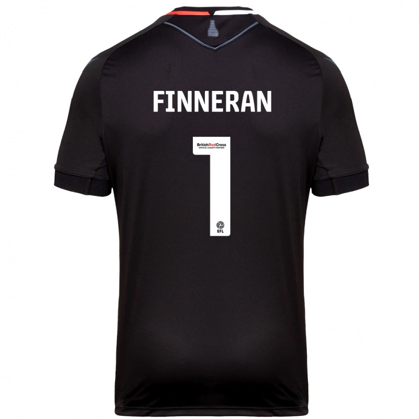 Danxen Barn Ellie Finneran #1 Svart Bortatröja Matchtröjor 2024/25 Tröjor T-Tröja