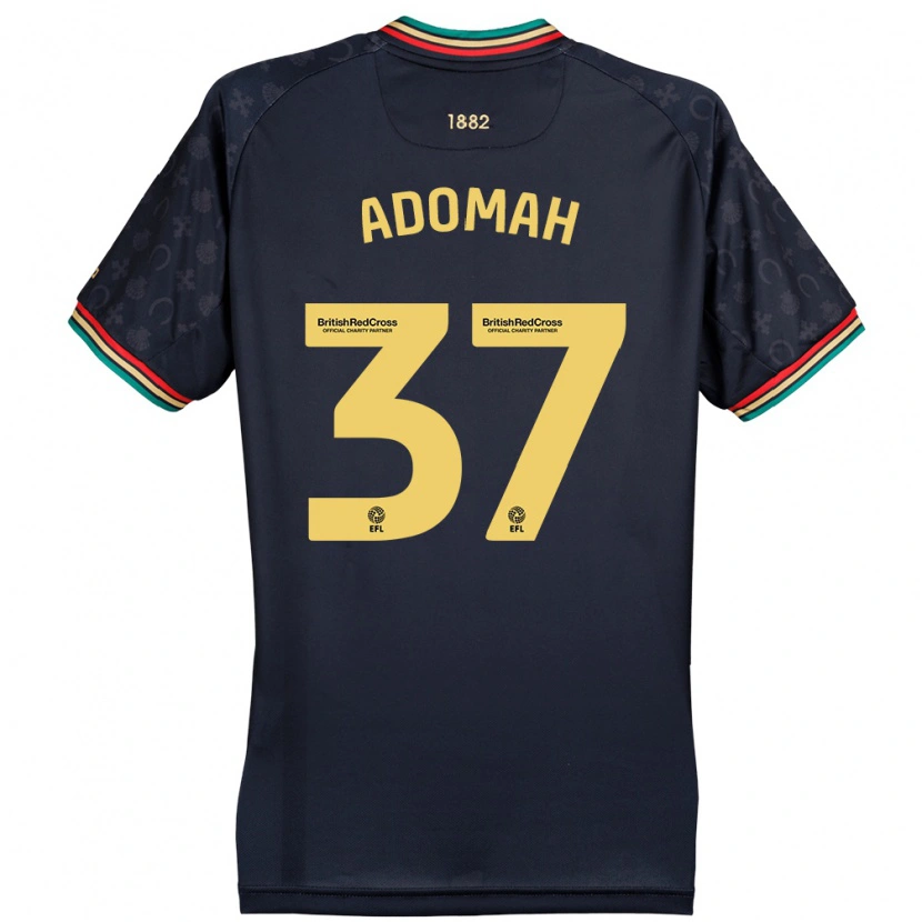 Danxen Barn Albert Adomah #37 Mörk Marinblå Bortatröja Matchtröjor 2024/25 Tröjor T-Tröja