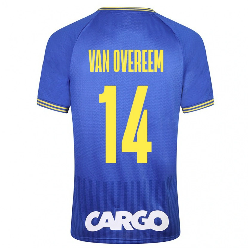Danxen Barn Joris Van Overeem #14 Vit Bortatröja Matchtröjor 2024/25 Tröjor T-Tröja