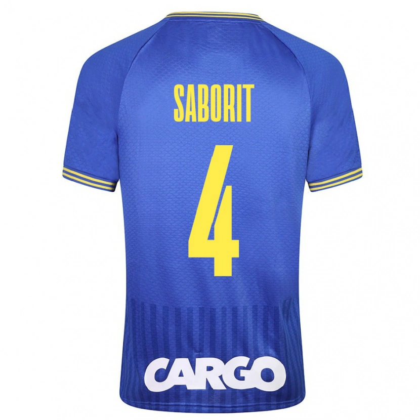 Danxen Barn Enric Saborit #4 Vit Bortatröja Matchtröjor 2024/25 Tröjor T-Tröja