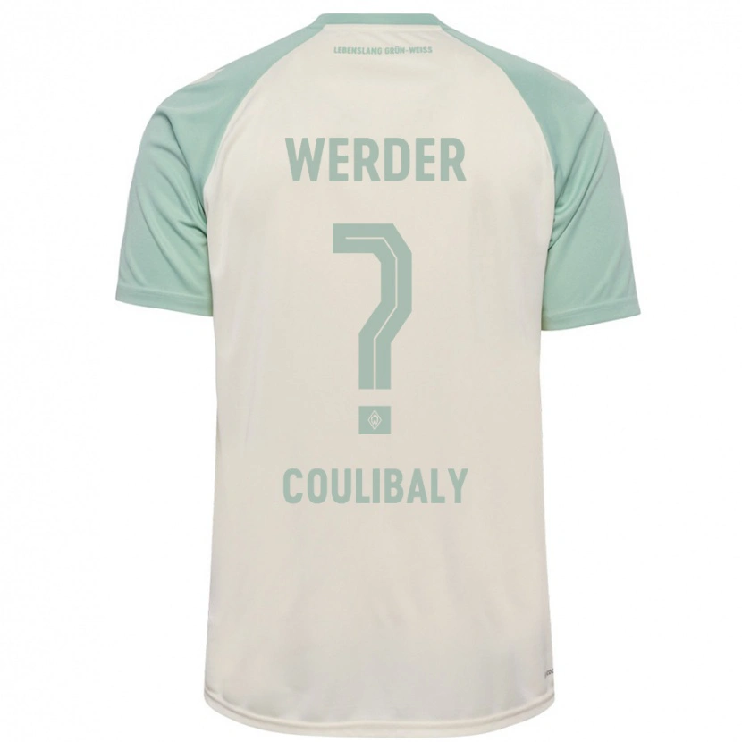 Danxen Barn Karim Coulibaly #0 Benvit Ljusgrön Bortatröja Matchtröjor 2024/25 Tröjor T-Tröja