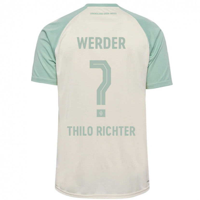 Danxen Barn Jasper Thilo Richter #0 Benvit Ljusgrön Bortatröja Matchtröjor 2024/25 Tröjor T-Tröja