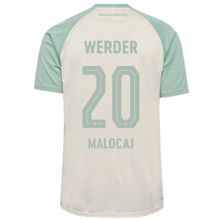 Danxen Barn Edinjo Malocaj #20 Benvit Ljusgrön Bortatröja Matchtröjor 2024/25 Tröjor T-Tröja