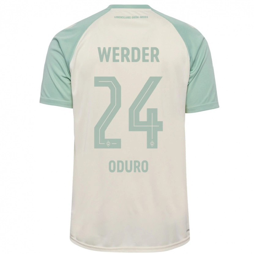 Danxen Barn Ricardo Oduro #24 Benvit Ljusgrön Bortatröja Matchtröjor 2024/25 Tröjor T-Tröja