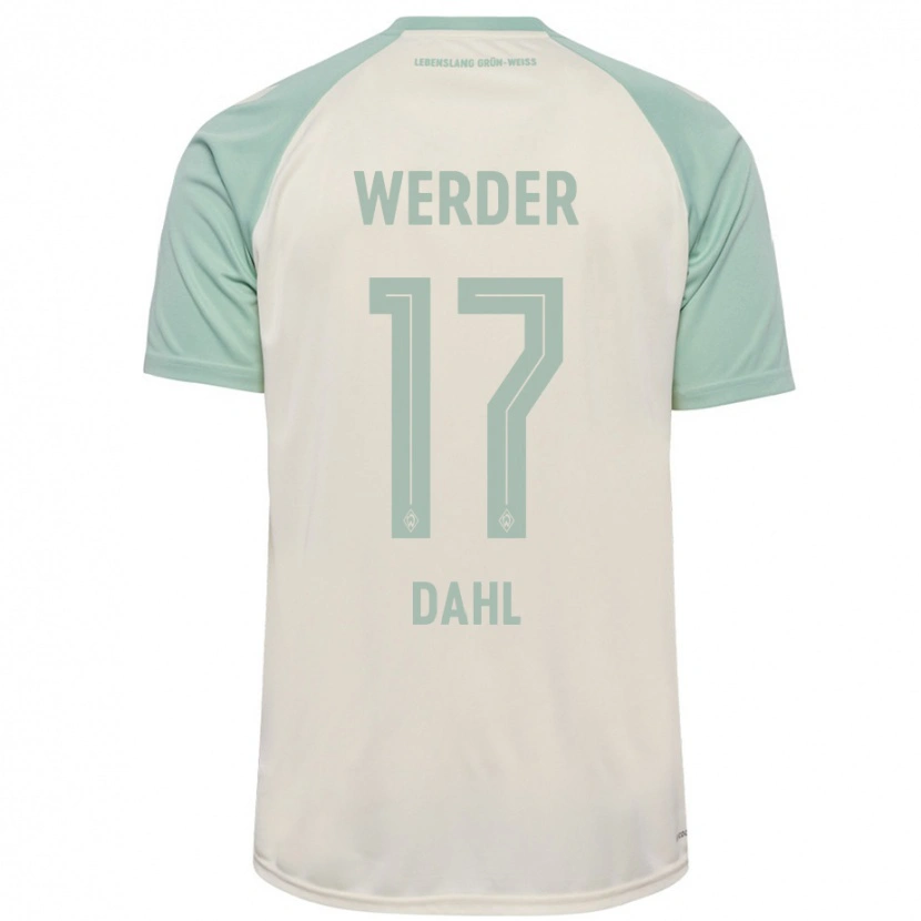 Danxen Barn Amira Dahl #17 Benvit Ljusgrön Bortatröja Matchtröjor 2024/25 Tröjor T-Tröja