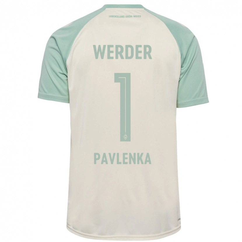 Danxen Barn Jiri Pavlenka #1 Benvit Ljusgrön Bortatröja Matchtröjor 2024/25 Tröjor T-Tröja