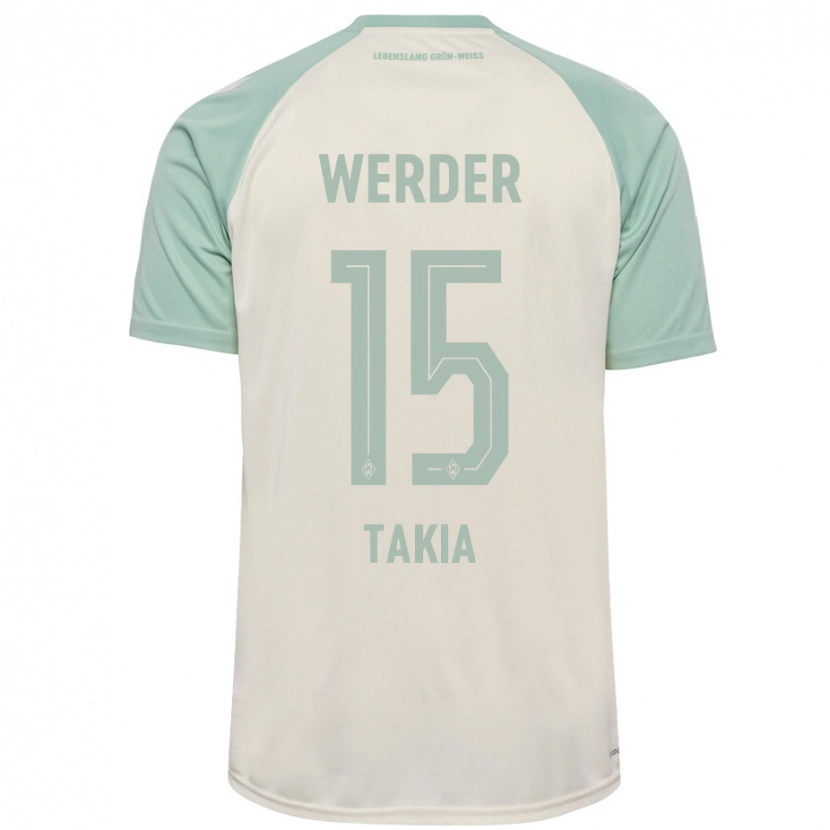 Danxen Barn Toirik Onlam Takia #15 Benvit Ljusgrön Bortatröja Matchtröjor 2024/25 Tröjor T-Tröja