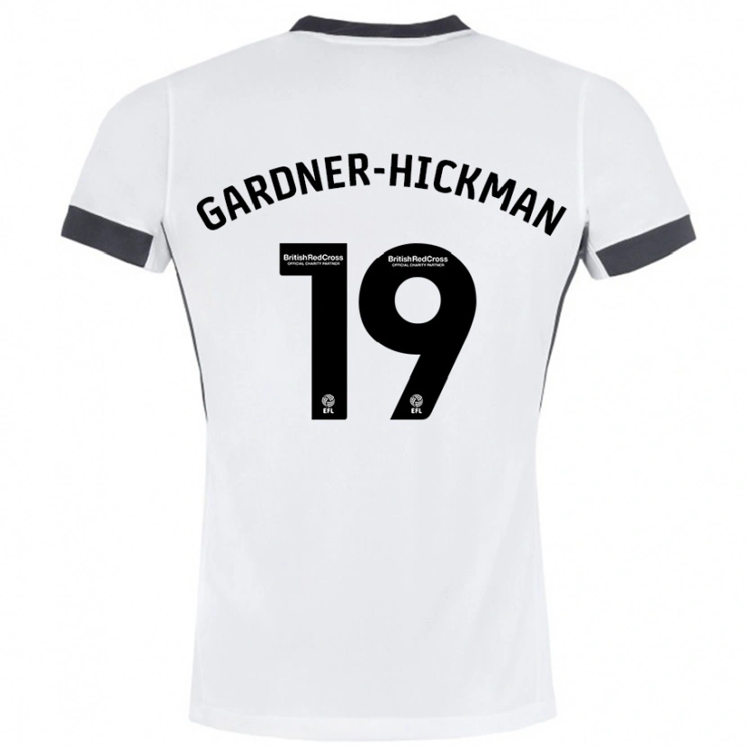 Danxen Barn Taylor Gardner-Hickman #19 Vit Svart Bortatröja Matchtröjor 2024/25 Tröjor T-Tröja
