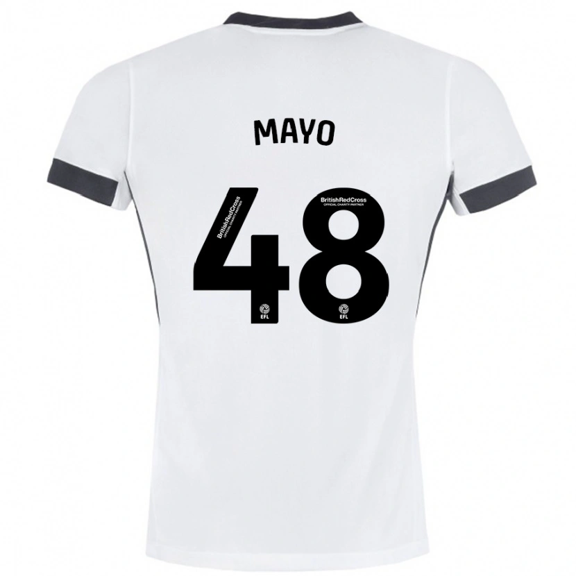 Danxen Barn Bradley Mayo #48 Vit Svart Bortatröja Matchtröjor 2024/25 Tröjor T-Tröja