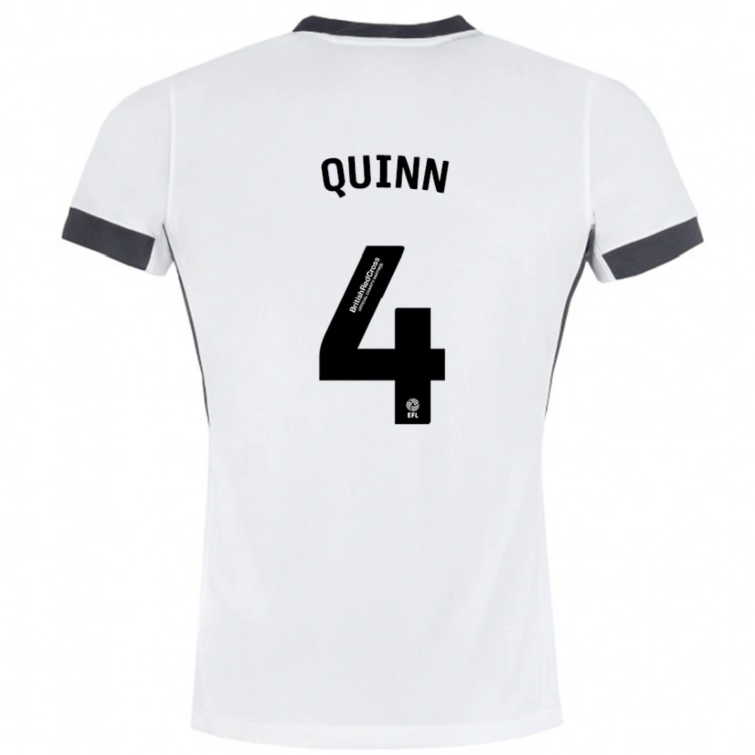 Danxen Barn Louise Quinn #4 Vit Svart Bortatröja Matchtröjor 2024/25 Tröjor T-Tröja