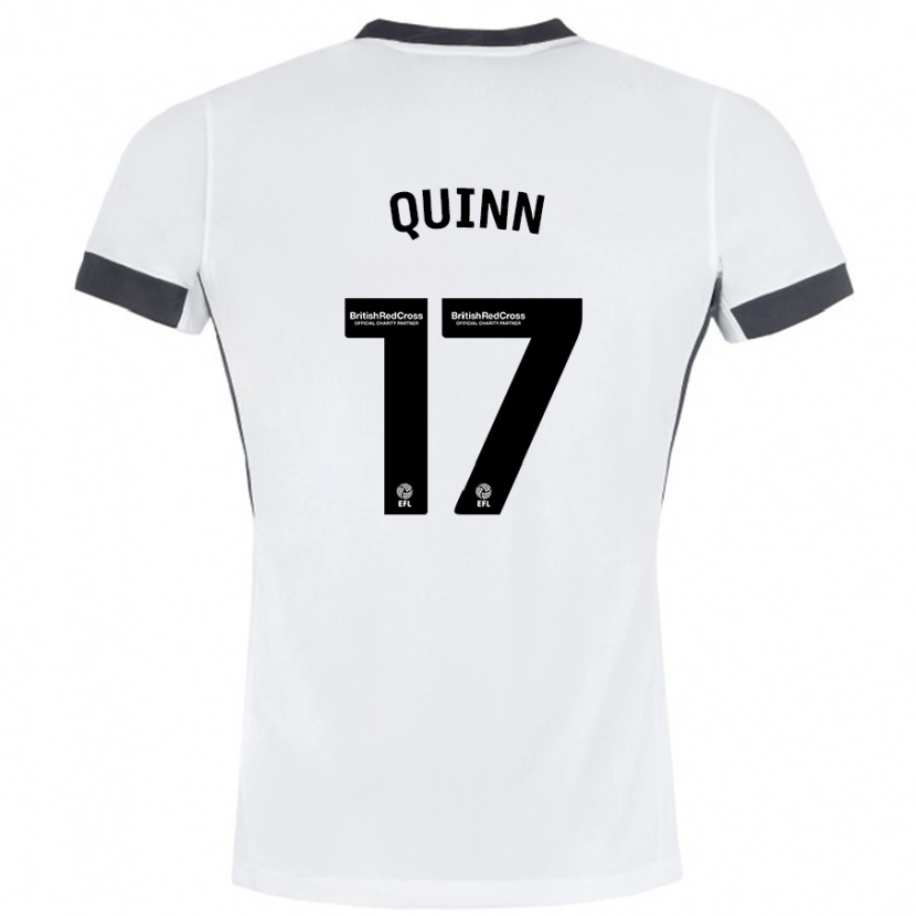 Danxen Barn Lucy Quinn #17 Vit Svart Bortatröja Matchtröjor 2024/25 Tröjor T-Tröja