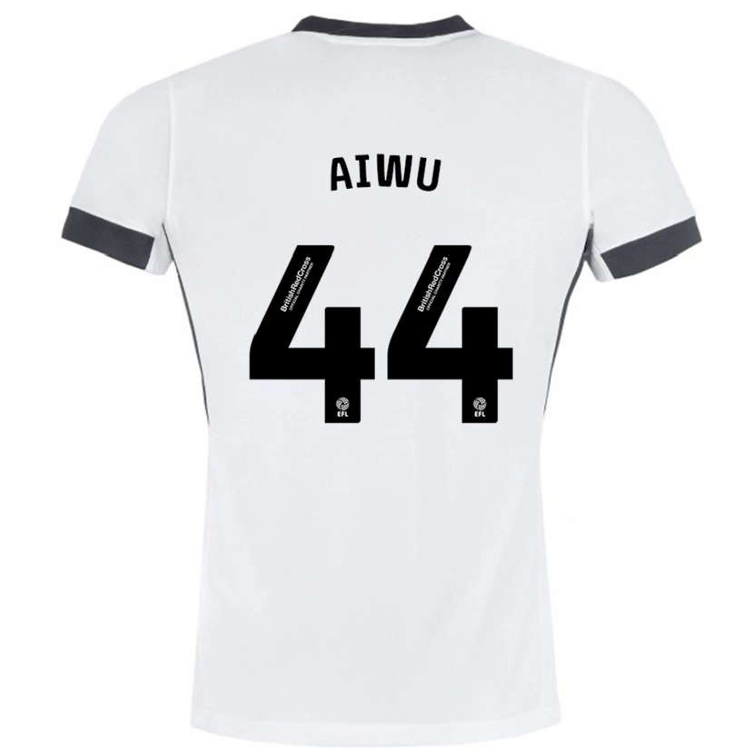 Danxen Barn Emanuel Aiwu #44 Vit Svart Bortatröja Matchtröjor 2024/25 Tröjor T-Tröja