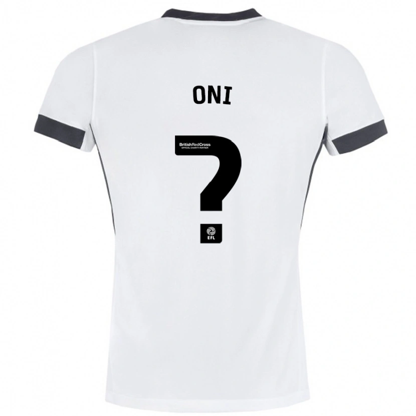 Danxen Barn Ifeoluwa Oni #0 Vit Svart Bortatröja Matchtröjor 2024/25 Tröjor T-Tröja
