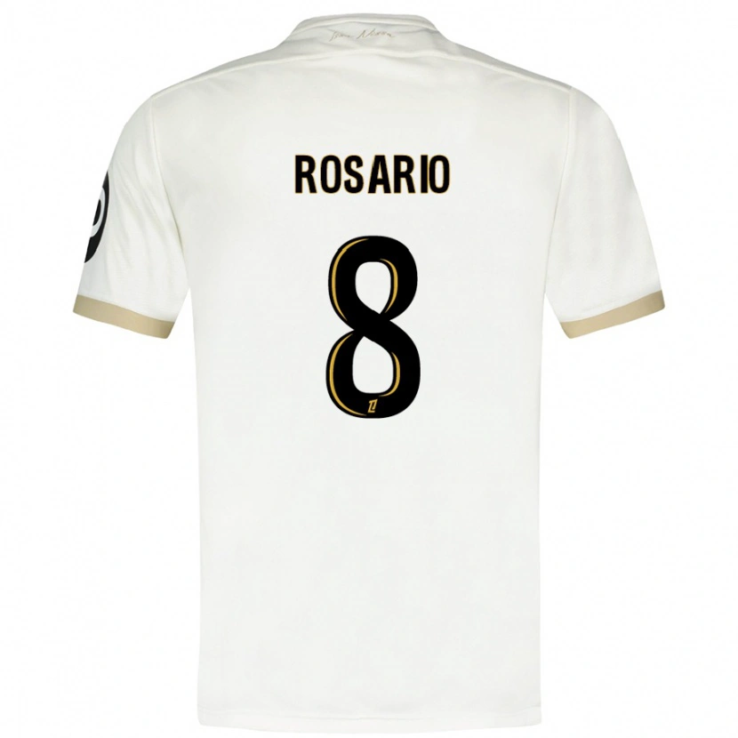 Danxen Barn Pablo Rosario #8 Vitguld Bortatröja Matchtröjor 2024/25 Tröjor T-Tröja