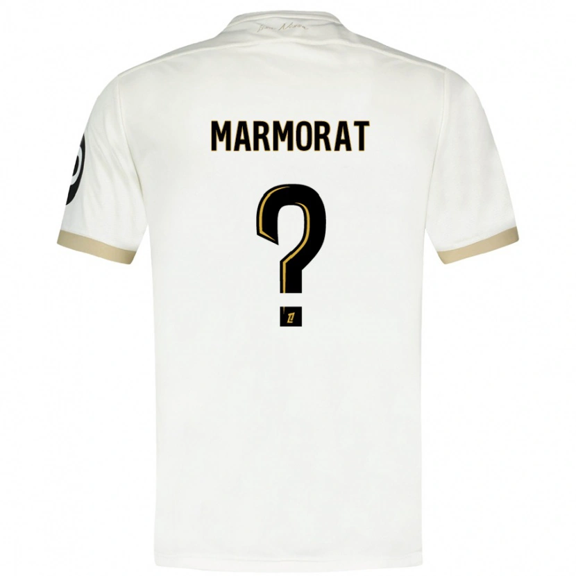 Danxen Barn Mathéo Marmorat #0 Vitguld Bortatröja Matchtröjor 2024/25 Tröjor T-Tröja