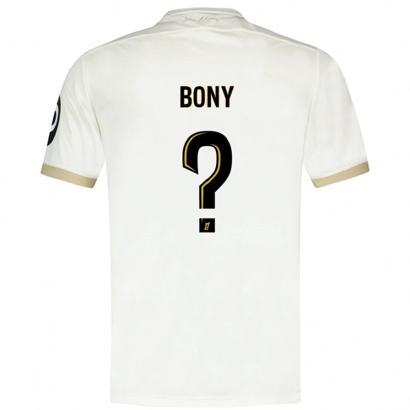Danxen Barn Geoffroy Bony #0 Vitguld Bortatröja Matchtröjor 2024/25 Tröjor T-Tröja