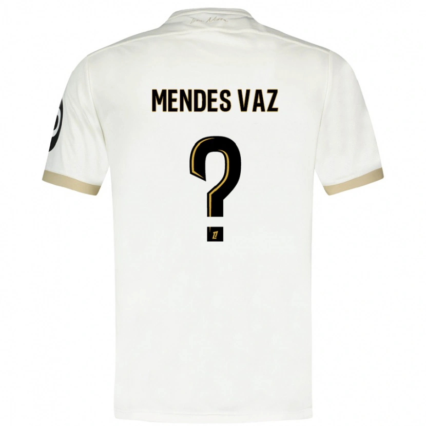 Danxen Barn Hernâni Mendes Vaz #0 Vitguld Bortatröja Matchtröjor 2024/25 Tröjor T-Tröja