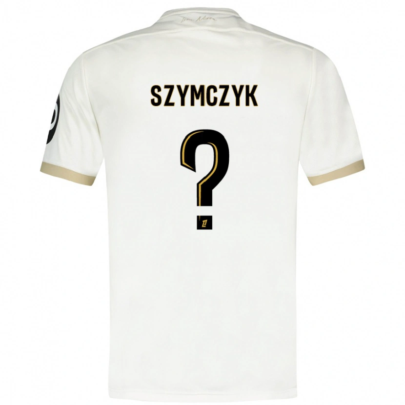Danxen Barn Kacper Szymczyk #0 Vitguld Bortatröja Matchtröjor 2024/25 Tröjor T-Tröja