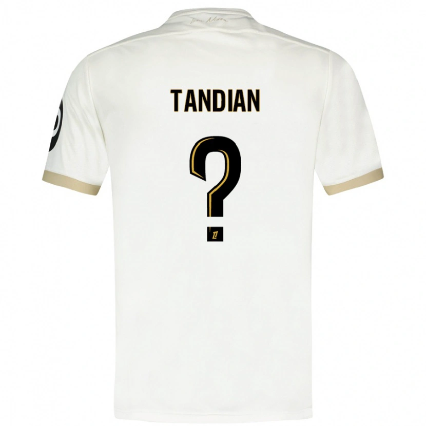 Danxen Barn Elage Tandian #0 Vitguld Bortatröja Matchtröjor 2024/25 Tröjor T-Tröja