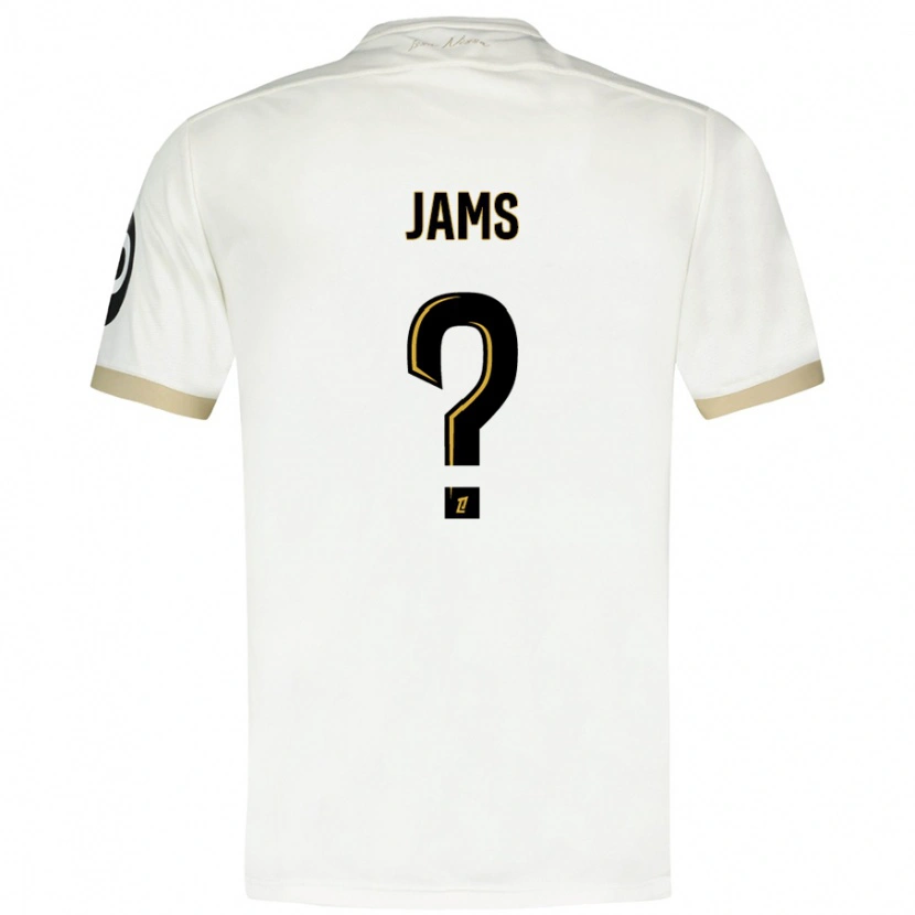 Danxen Barn Dylan Jams #0 Vitguld Bortatröja Matchtröjor 2024/25 Tröjor T-Tröja