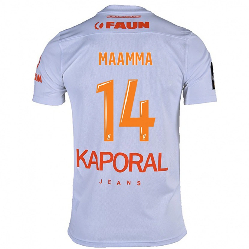 Danxen Barn Othmane Maamma #14 Vit Bortatröja Matchtröjor 2024/25 Tröjor T-Tröja