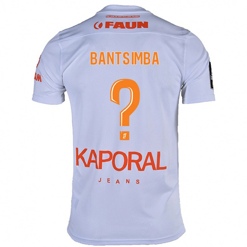 Danxen Barn Kéziah Bantsimba #0 Vit Bortatröja Matchtröjor 2024/25 Tröjor T-Tröja