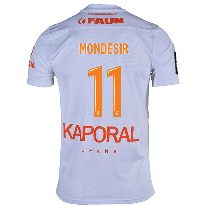 Danxen Barn Nérilia Mondésir #11 Vit Bortatröja Matchtröjor 2024/25 Tröjor T-Tröja