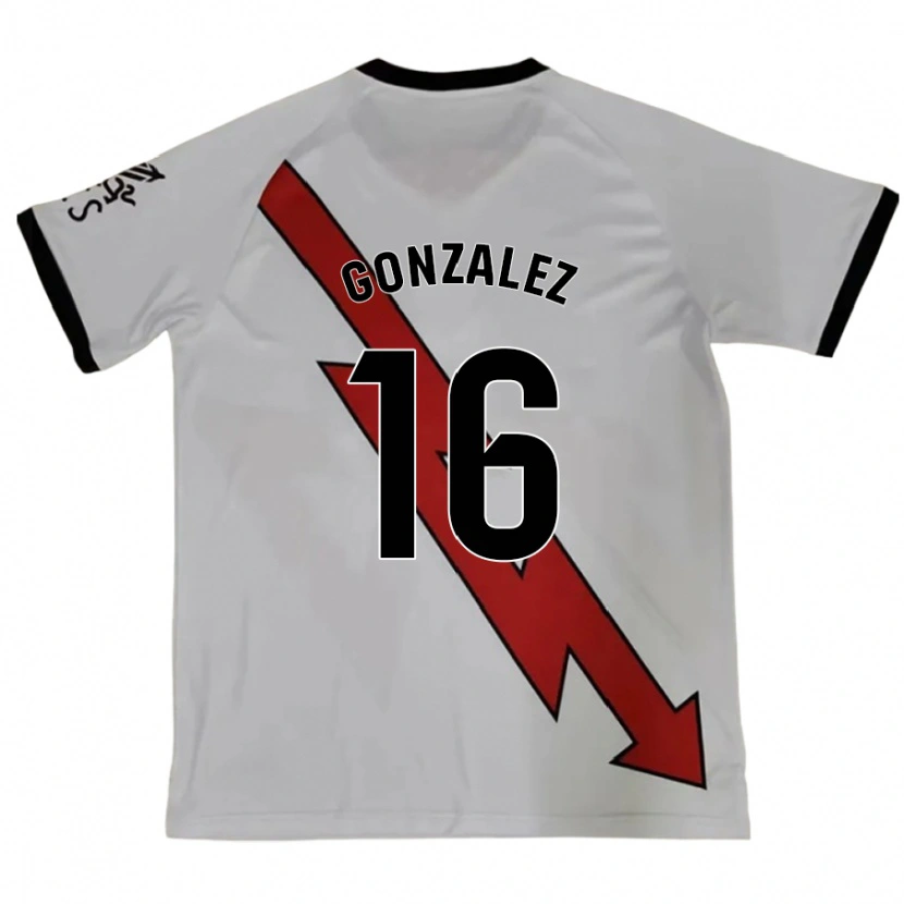 Danxen Barn Aitor González #16 Röd Bortatröja Matchtröjor 2024/25 Tröjor T-Tröja