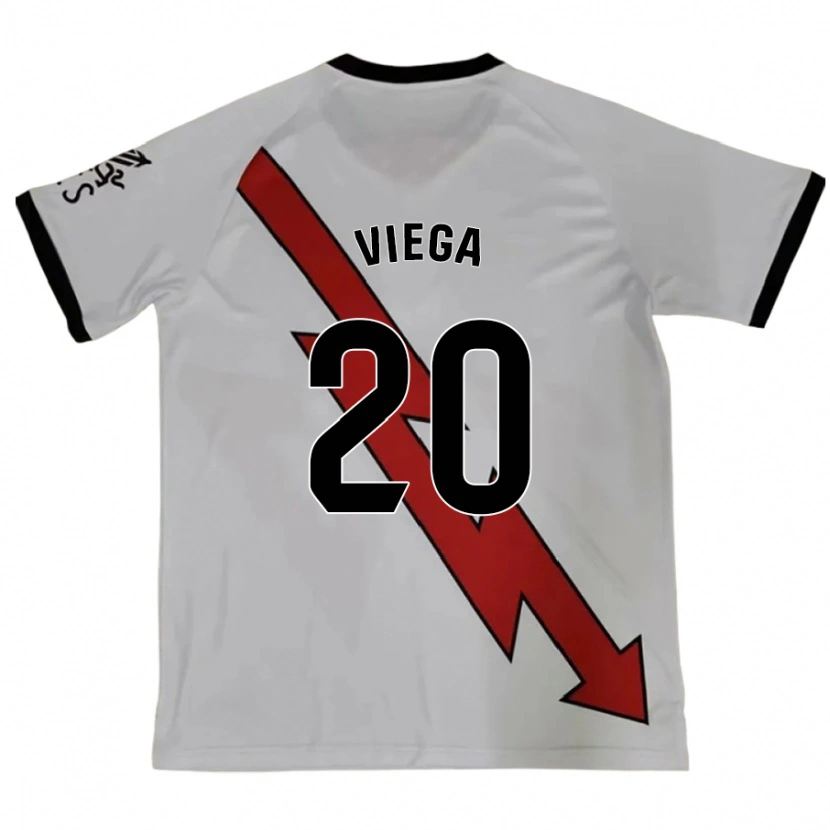 Danxen Barn David Viega #20 Röd Bortatröja Matchtröjor 2024/25 Tröjor T-Tröja