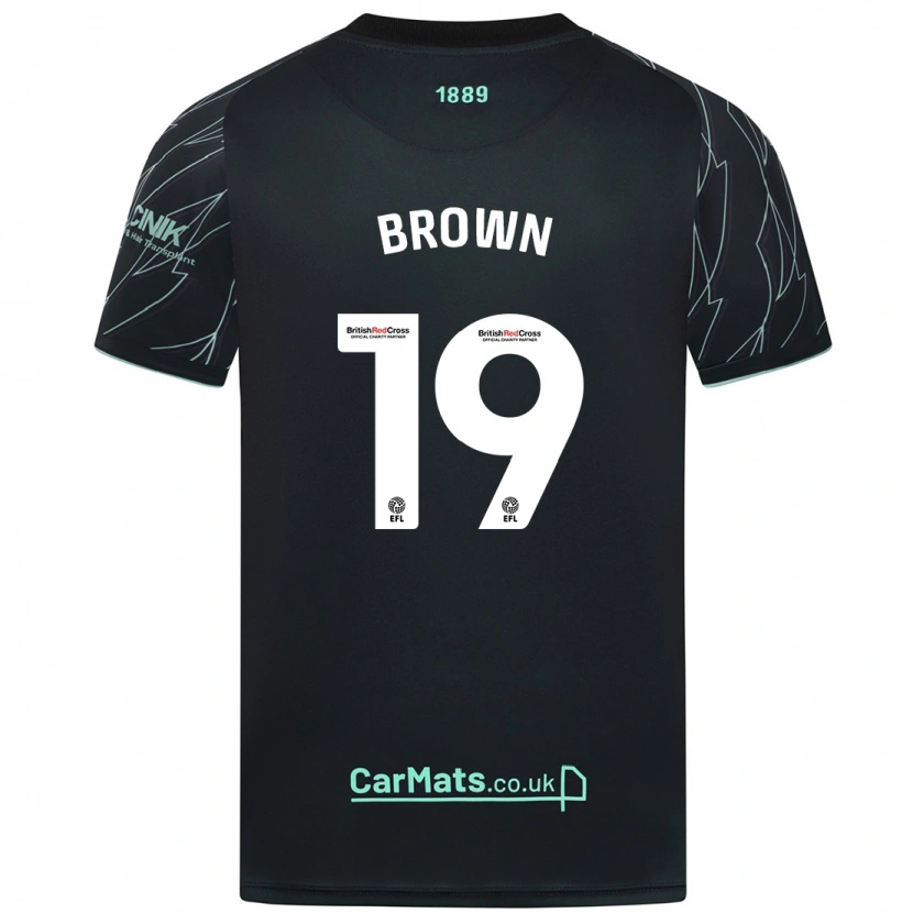 Danxen Barn Alanta Brown #19 Svart Grön Bortatröja Matchtröjor 2024/25 Tröjor T-Tröja