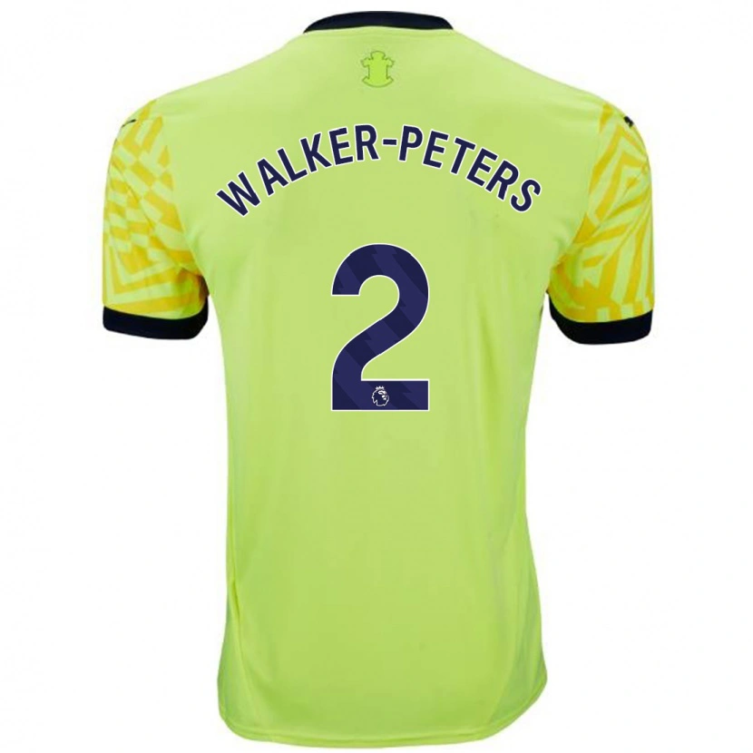 Danxen Barn Kyle Walker-Peters #2 Gul Bortatröja Matchtröjor 2024/25 Tröjor T-Tröja