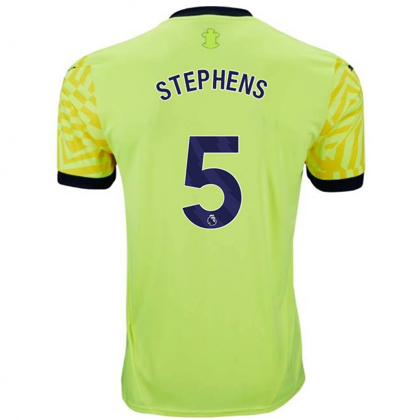 Danxen Barn Jack Stephens #5 Gul Bortatröja Matchtröjor 2024/25 Tröjor T-Tröja