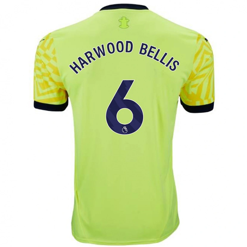 Danxen Barn Taylor Harwood-Bellis #6 Gul Bortatröja Matchtröjor 2024/25 Tröjor T-Tröja