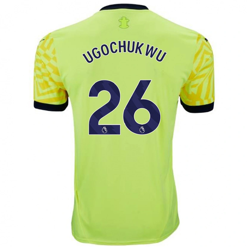 Danxen Barn Lesley Ugochukwu #26 Gul Bortatröja Matchtröjor 2024/25 Tröjor T-Tröja