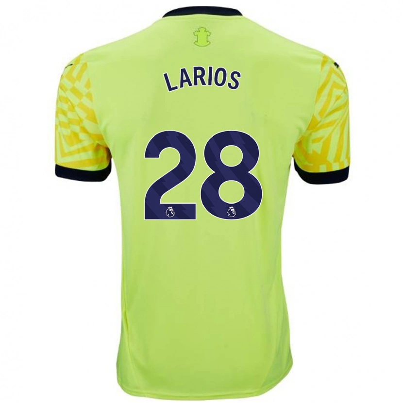 Danxen Barn Juan Larios #28 Gul Bortatröja Matchtröjor 2024/25 Tröjor T-Tröja