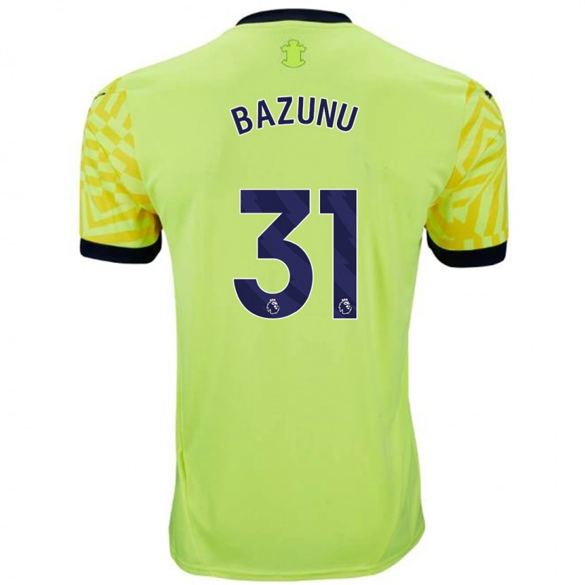 Danxen Barn Gavin Bazunu #31 Gul Bortatröja Matchtröjor 2024/25 Tröjor T-Tröja