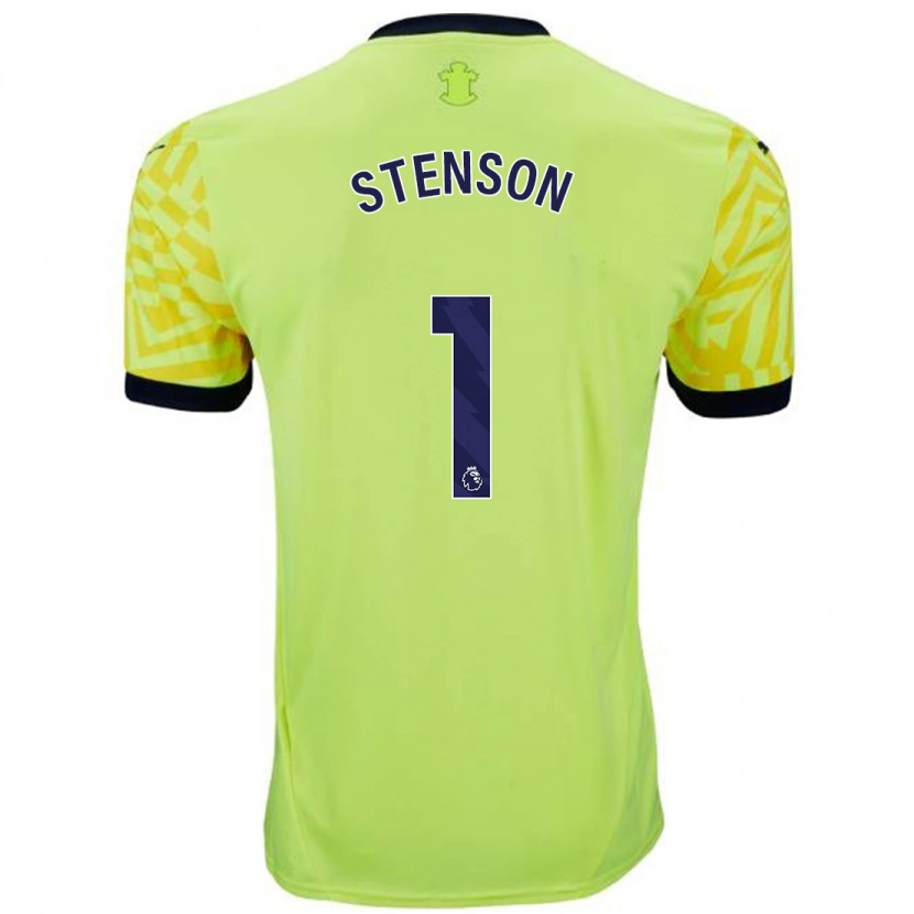 Danxen Barn Fran Stenson #1 Gul Bortatröja Matchtröjor 2024/25 Tröjor T-Tröja