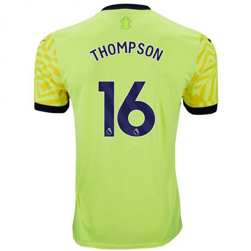 Danxen Barn Emma Thompson #16 Gul Bortatröja Matchtröjor 2024/25 Tröjor T-Tröja