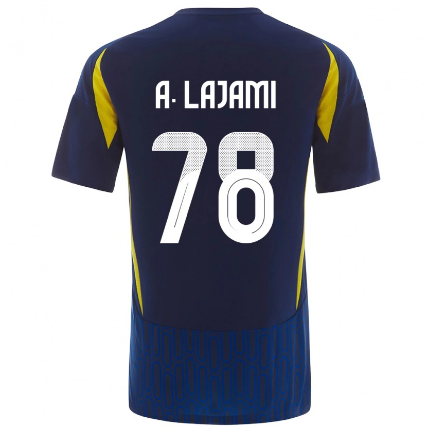 Danxen Barn Ali Lajami #78 Blågul Bortatröja Matchtröjor 2024/25 Tröjor T-Tröja